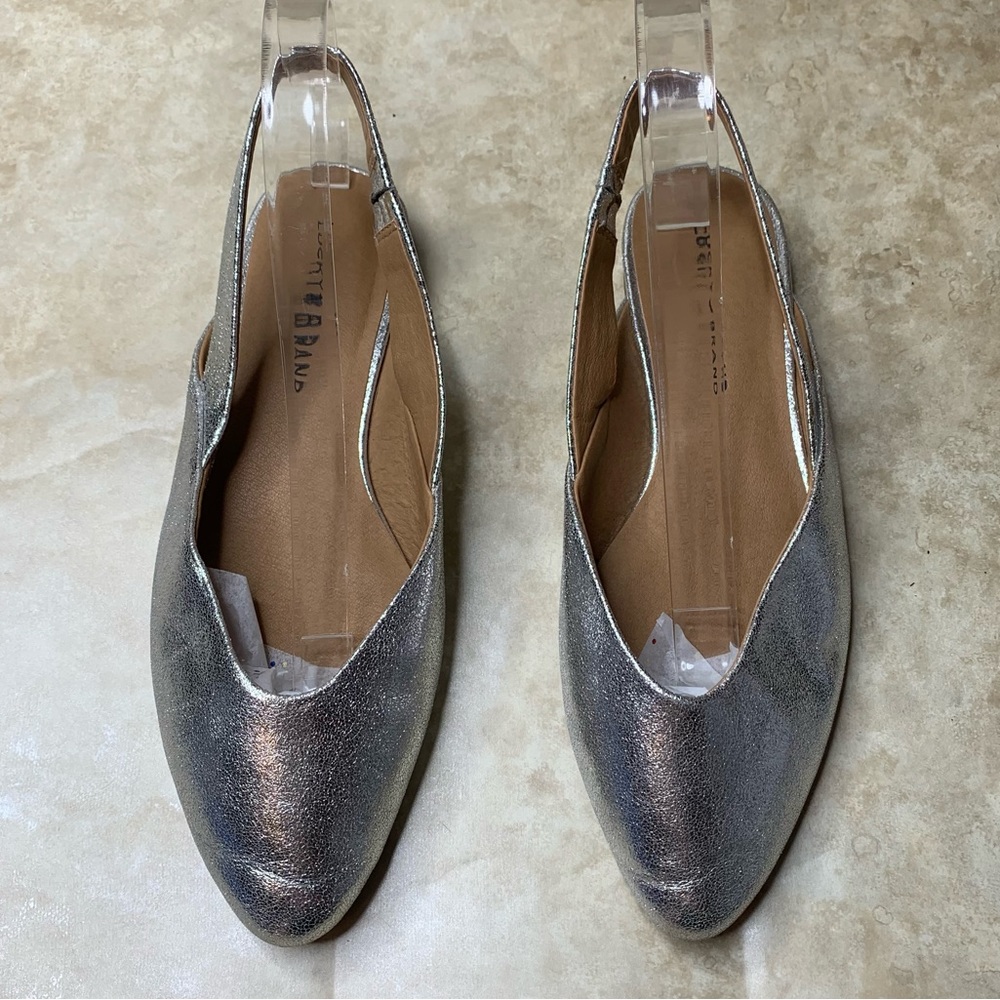 Lucky Brand Benten Slingback silver metallic Flat
